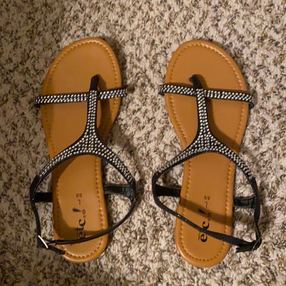 Black diamond sandals
